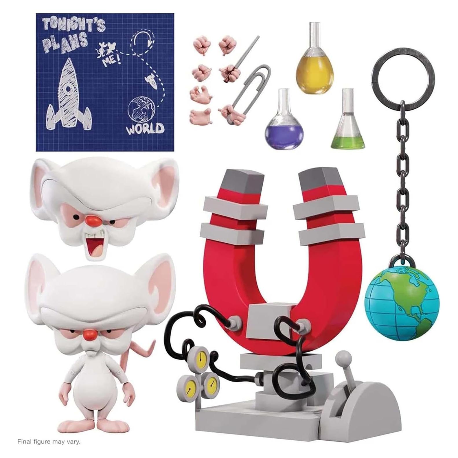 Figura de Acción The Brain Animaniacs Super7 17.78 cm