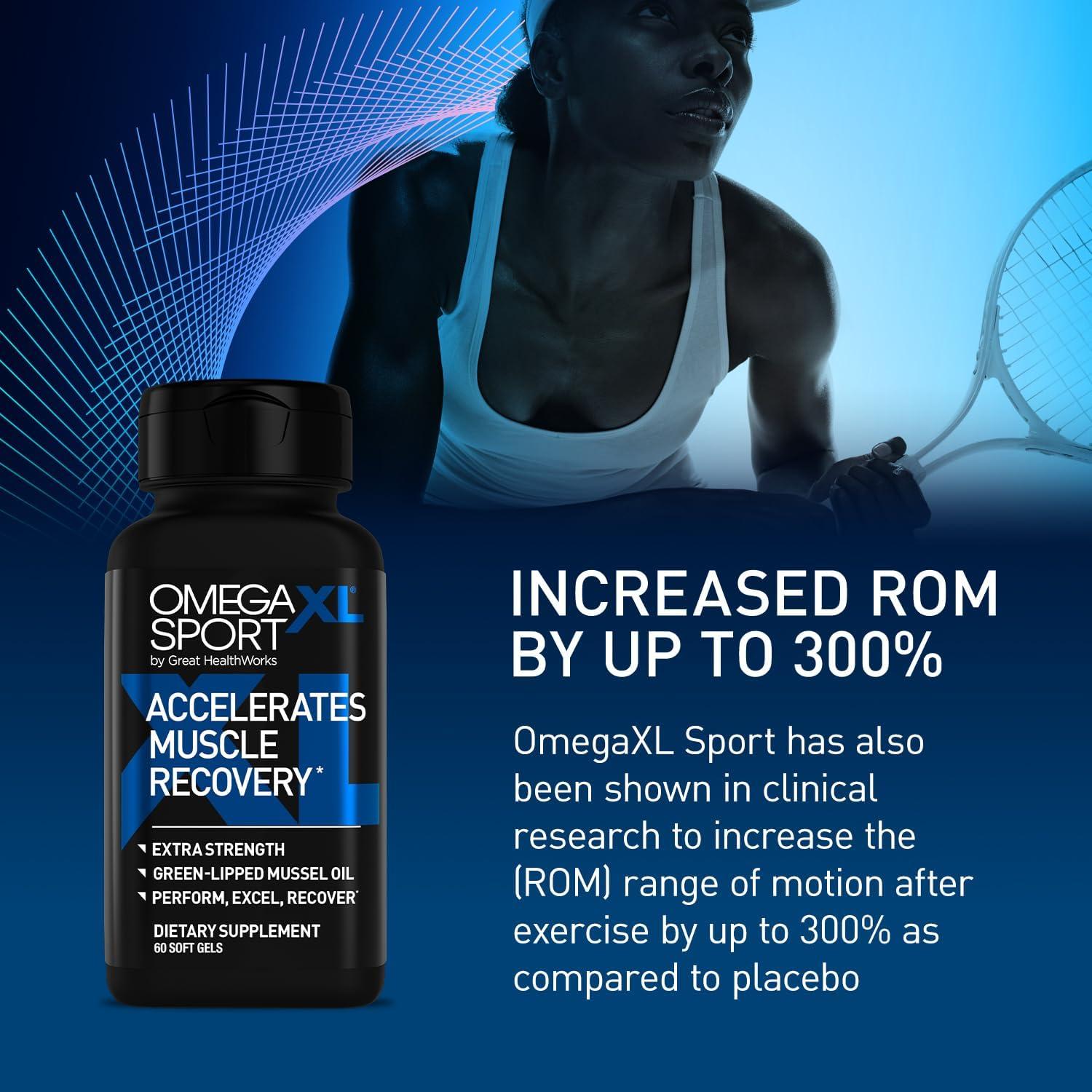 OmegaXL Sport Suplemento de Recuperación Muscular 60 Gelatinas