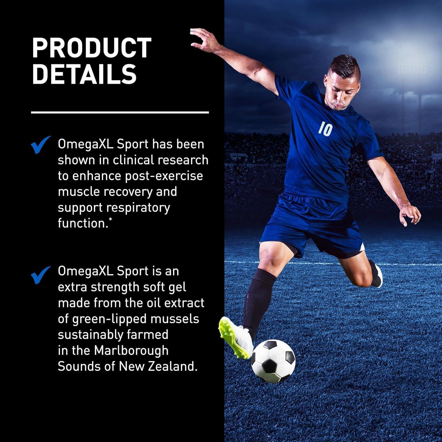 OmegaXL Sport Suplemento de Recuperación Muscular 60 Gelatinas