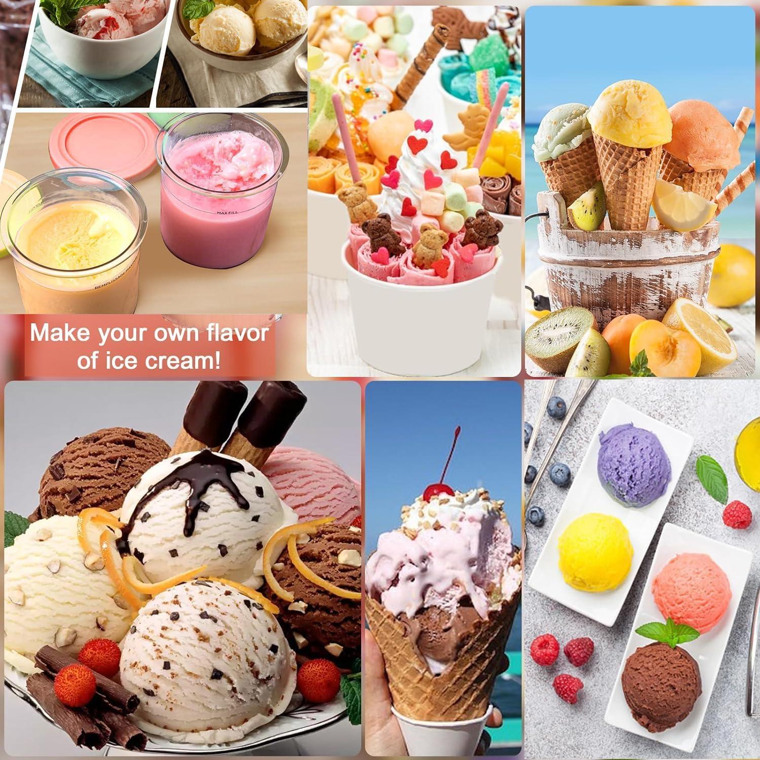 Pints y Tapas Kaluly para Ninja Creami NC300 - Paquete de 4