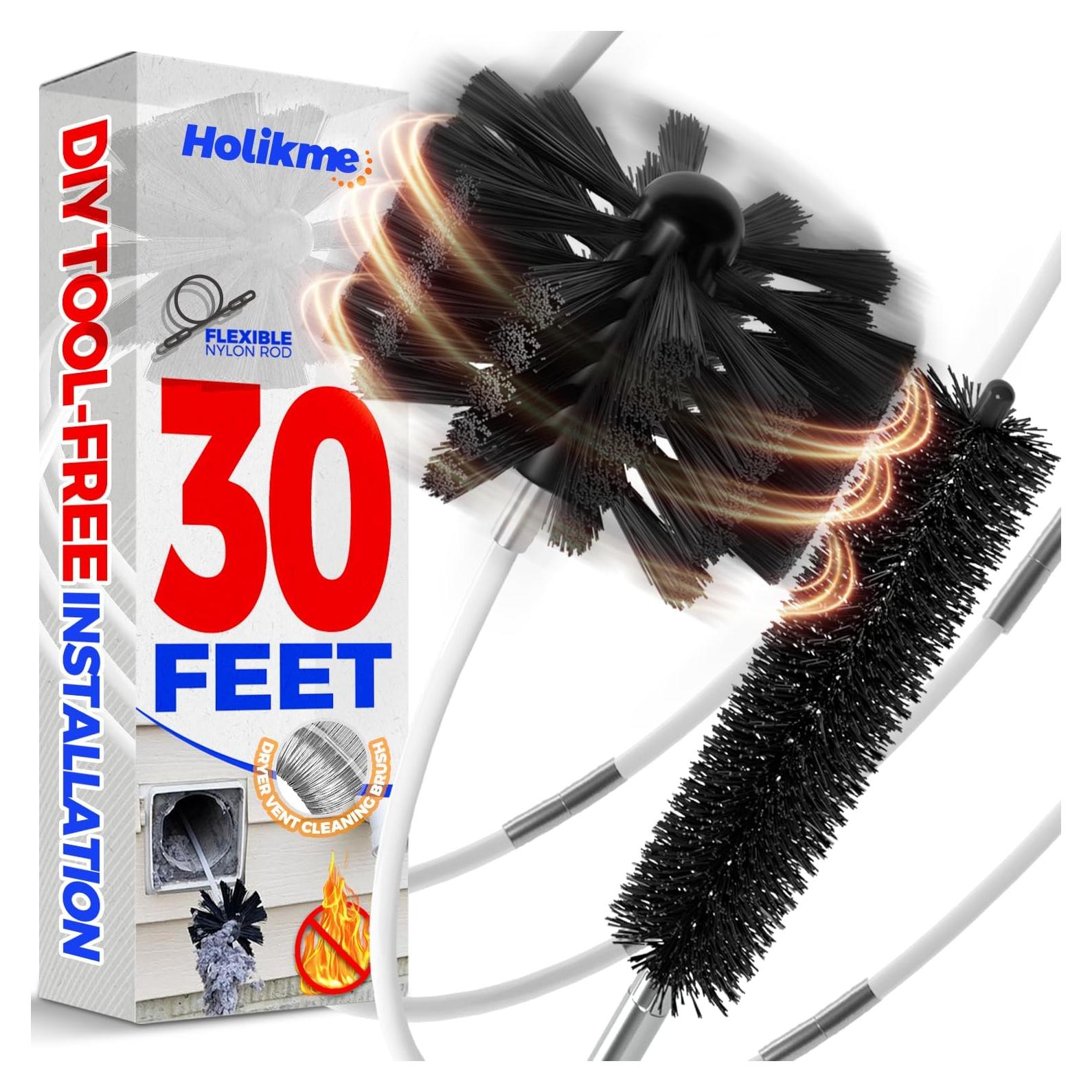 Kit de Limpiador de Conductos de Secadora Holikme 9.14m