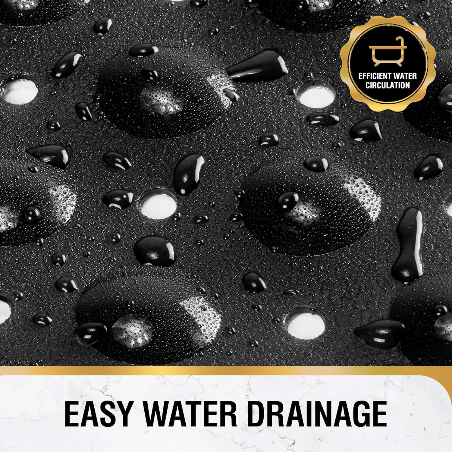 Alfombrilla Antideslizante HITSLAM 101.6x40.6 cm PVC Negro