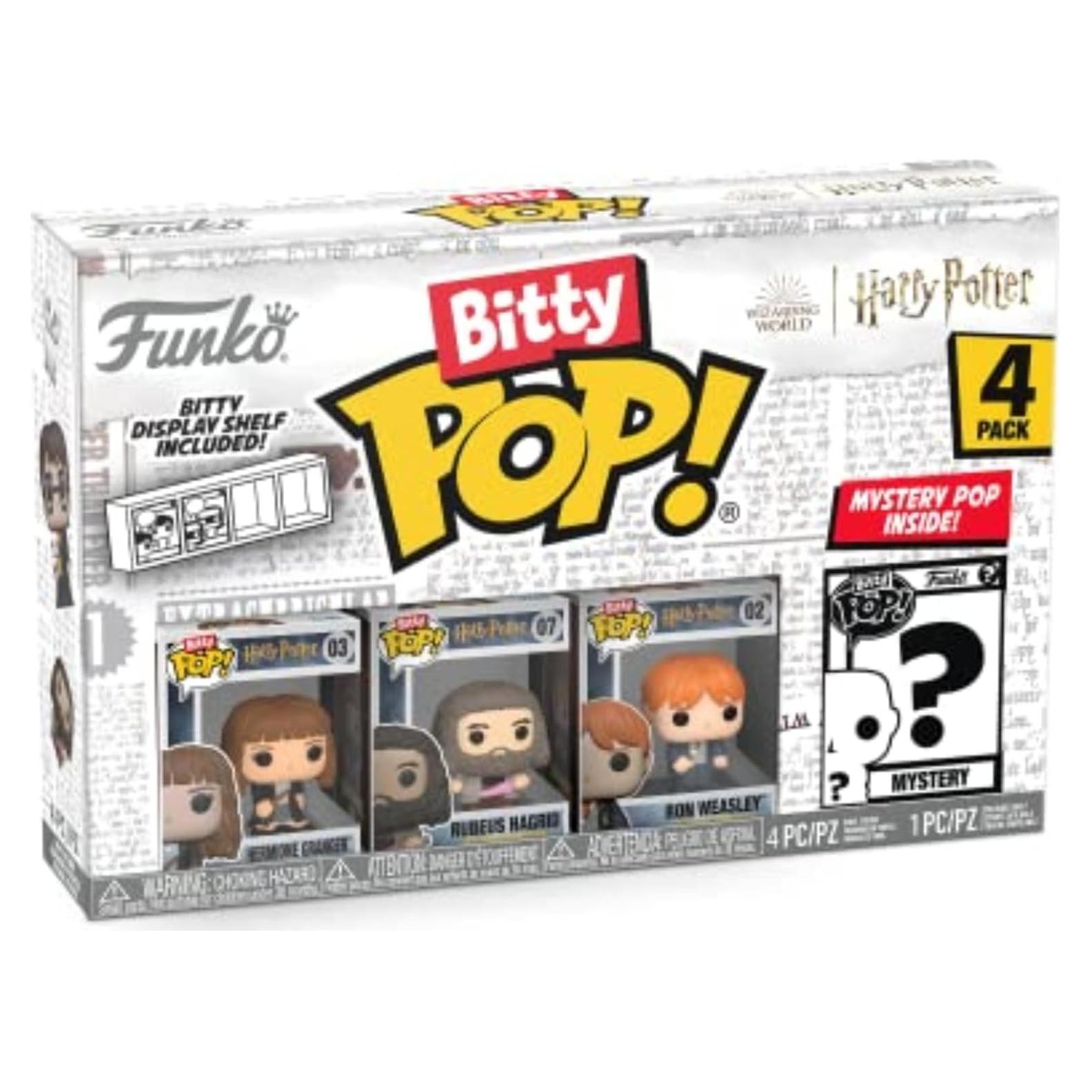 Funko Bitty Pop! Harry Potter - Hermione, Hagrid, Ron y Sorpresa