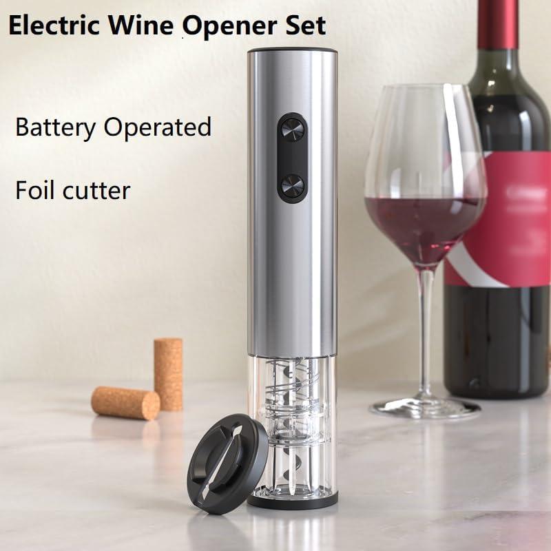 Juego de abridor de vino eléctrico Corporategiftpro con cortador