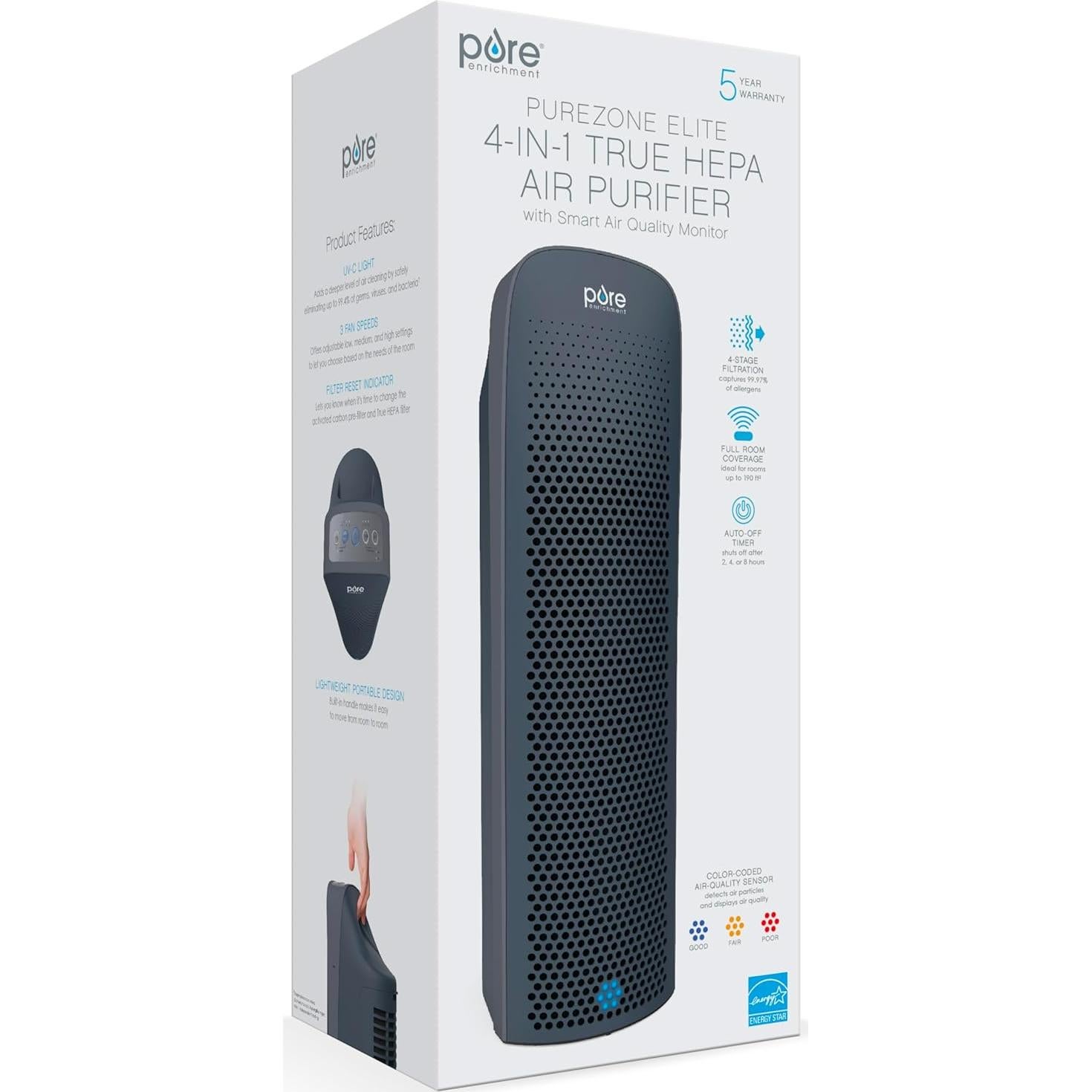 Purificador de Aire Pure Enrichment PureZone Elite HEPA