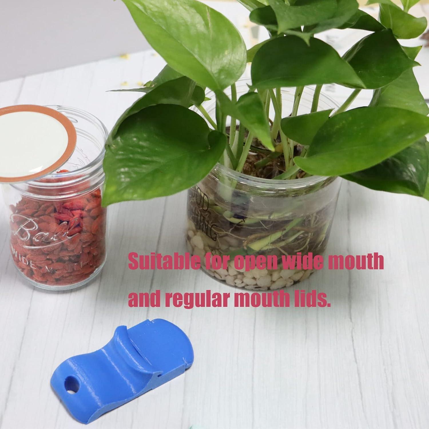 Abridor de Tarros Manual JILINWEI Azul para Tapas Anchas y Regulares