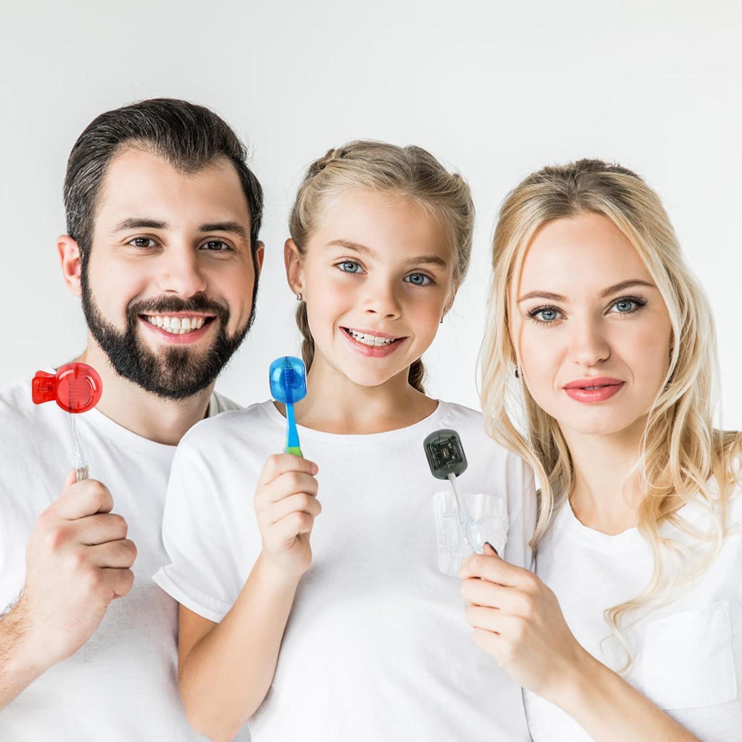 4 Cubiertas de Cabeza de Cepillo de Dientes Portátil J-YSJ-YX-RBGG