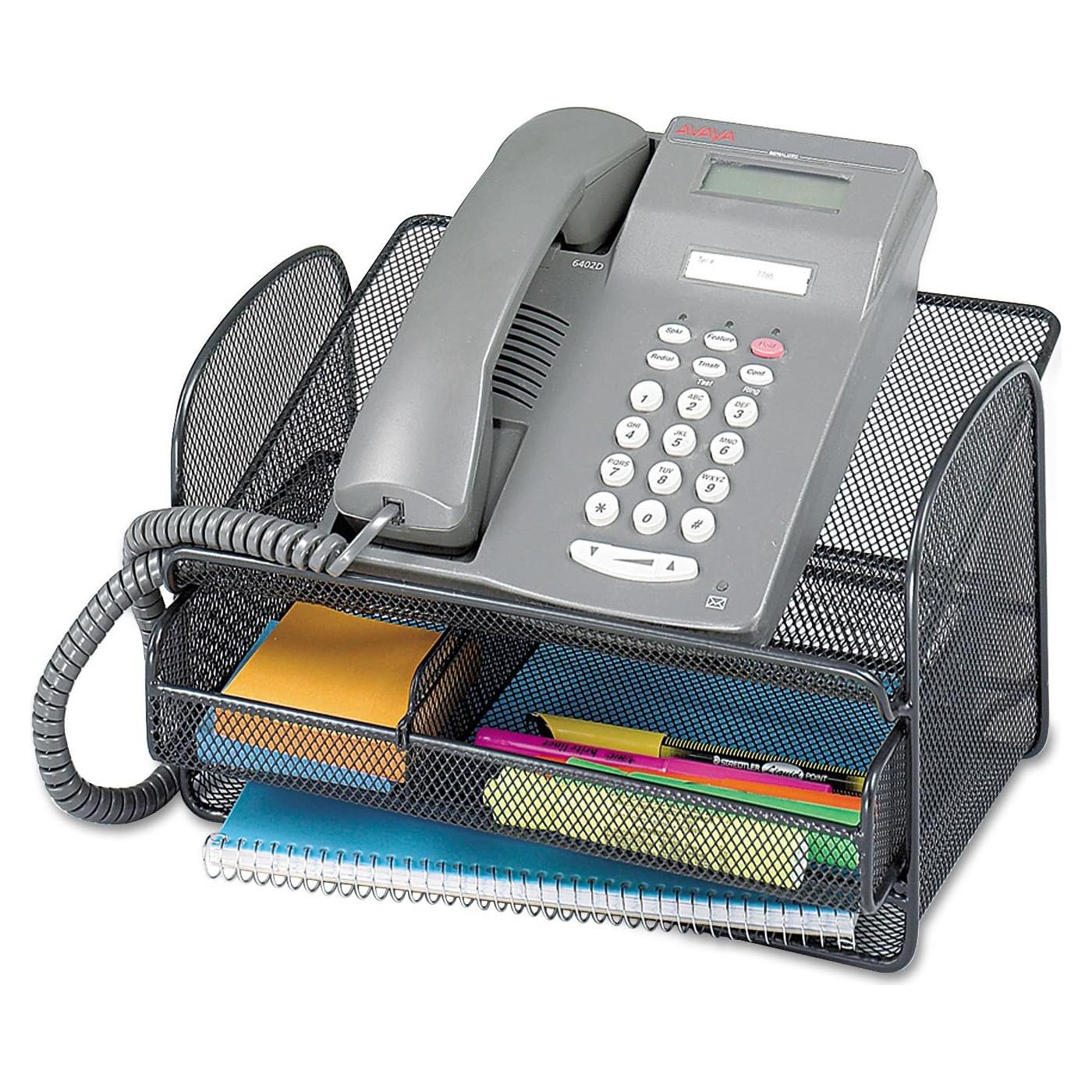 Bandeja Organizador de Escritorio Safco Onyx con Cajón Negro