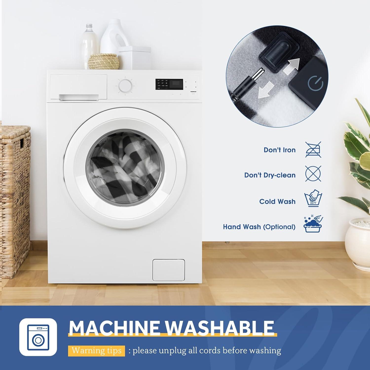 Manta Calentada para Auto Sealy 12V 150x110cm Cuadros