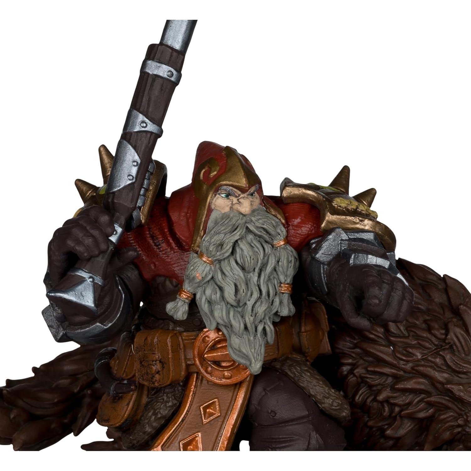 Figuras McFarlane Warcraft Cazador Enano y Pandaren 1:12