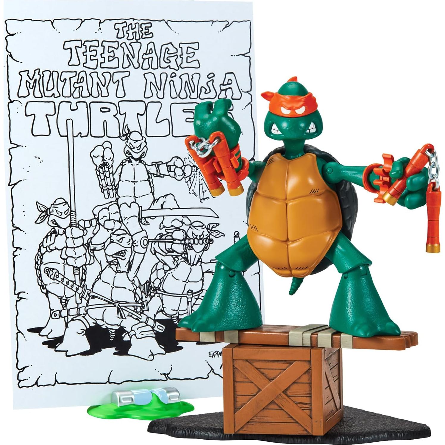 Figura de Acción TMNT Michelangelo Boceto 14.74 cm