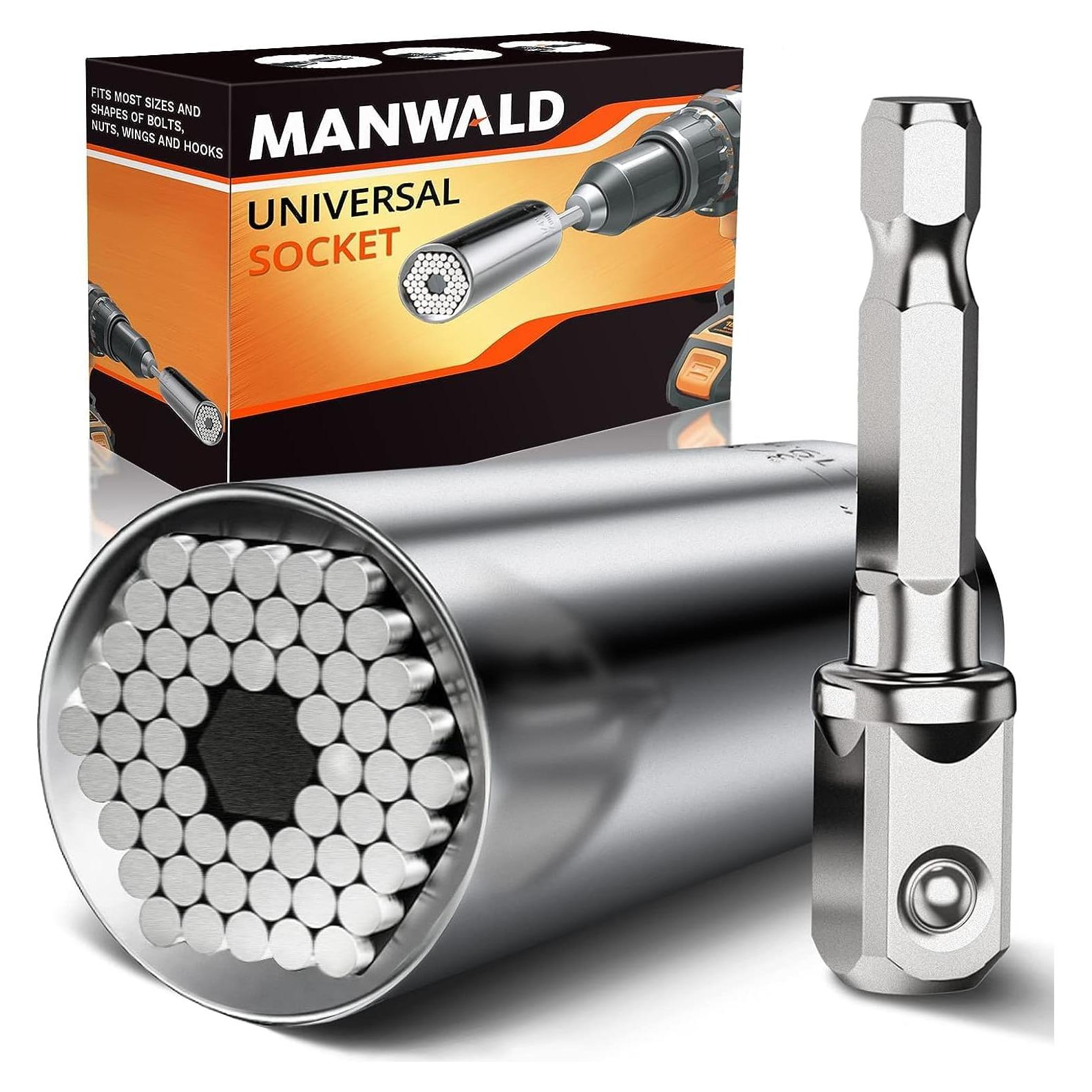 Herramienta Enchufe Universal MANWALD 2 PCS Acero Vanadio