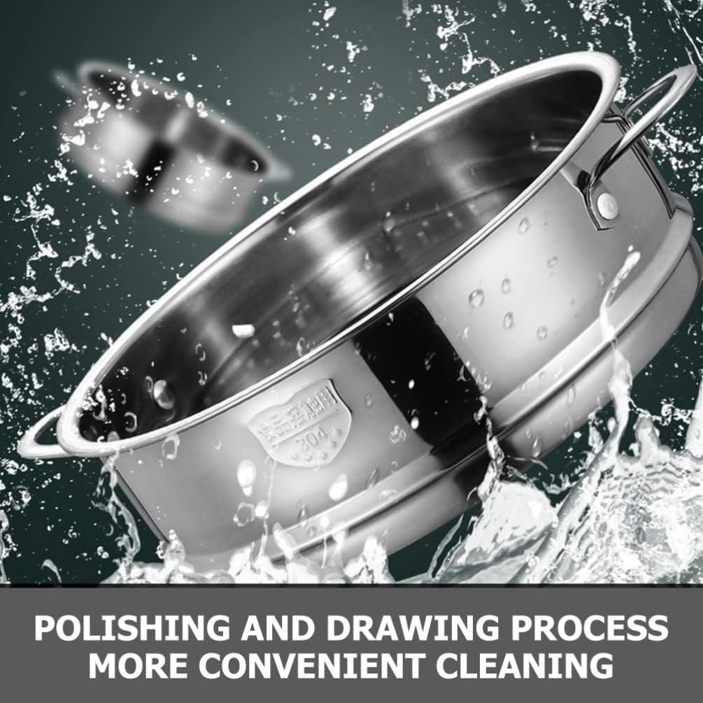 Cesta de Vapor Apilable Hemoton 22cm Acero Inoxidable