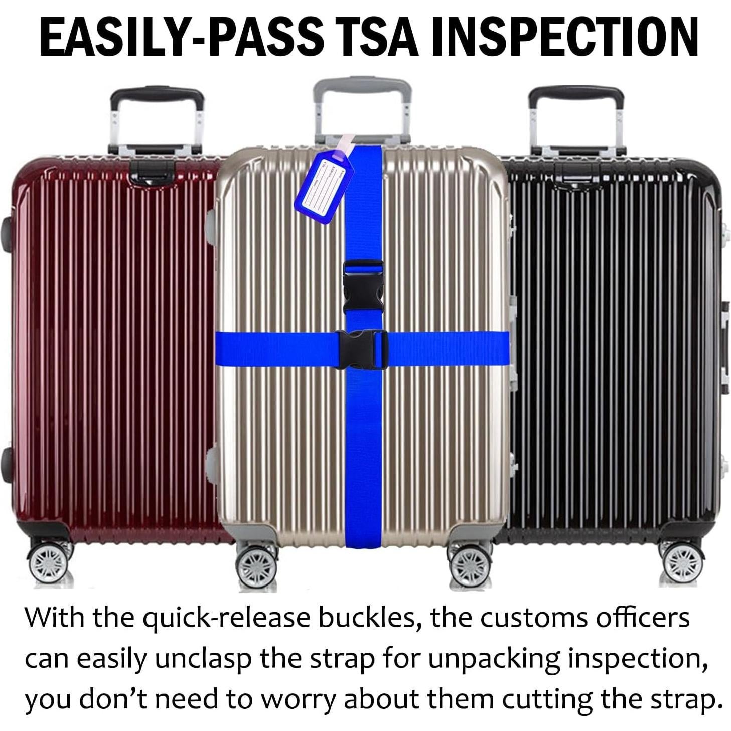 Correas de Equipaje Ajustables TRANVERS 200 cm Paquete de 4