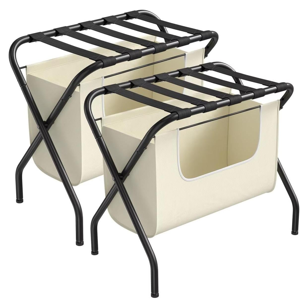 Soporte de Equipaje Plegable ELYKEN 2 Pack 110LBS Negro