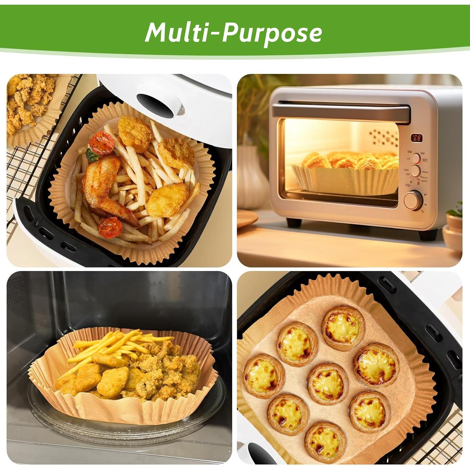 360 Forros de Papel Pergamino 6.5" Tripho para Freidora de Aire