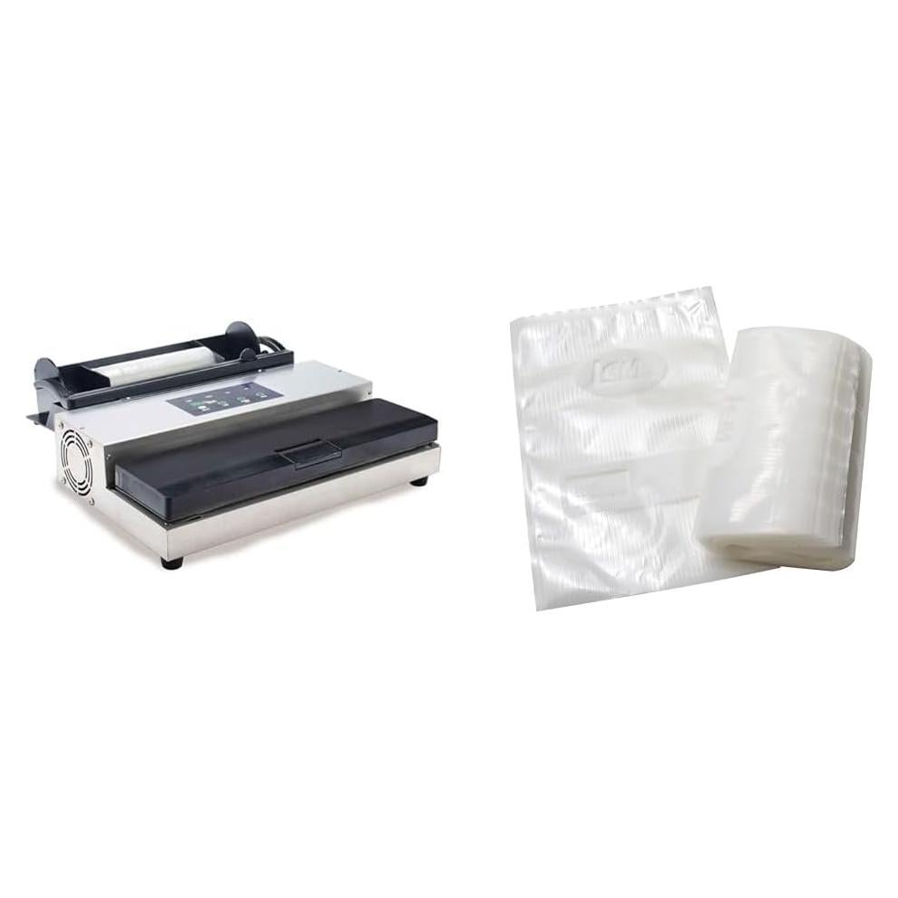 Sellador al Vacío LEM MaxVac 500 + Bolsas 20 x 30 cm 100 Unidades