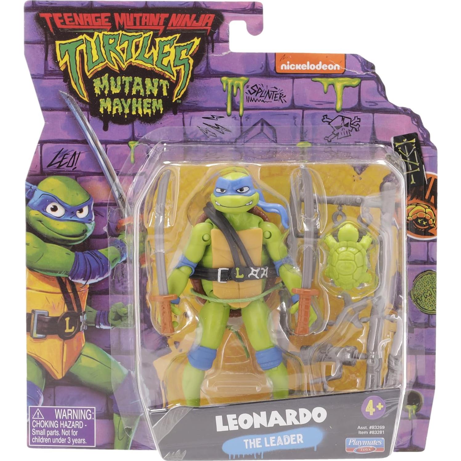 Figura de Acción Tortugas Ninja Leonardo 11.43 cm Playmates Toys