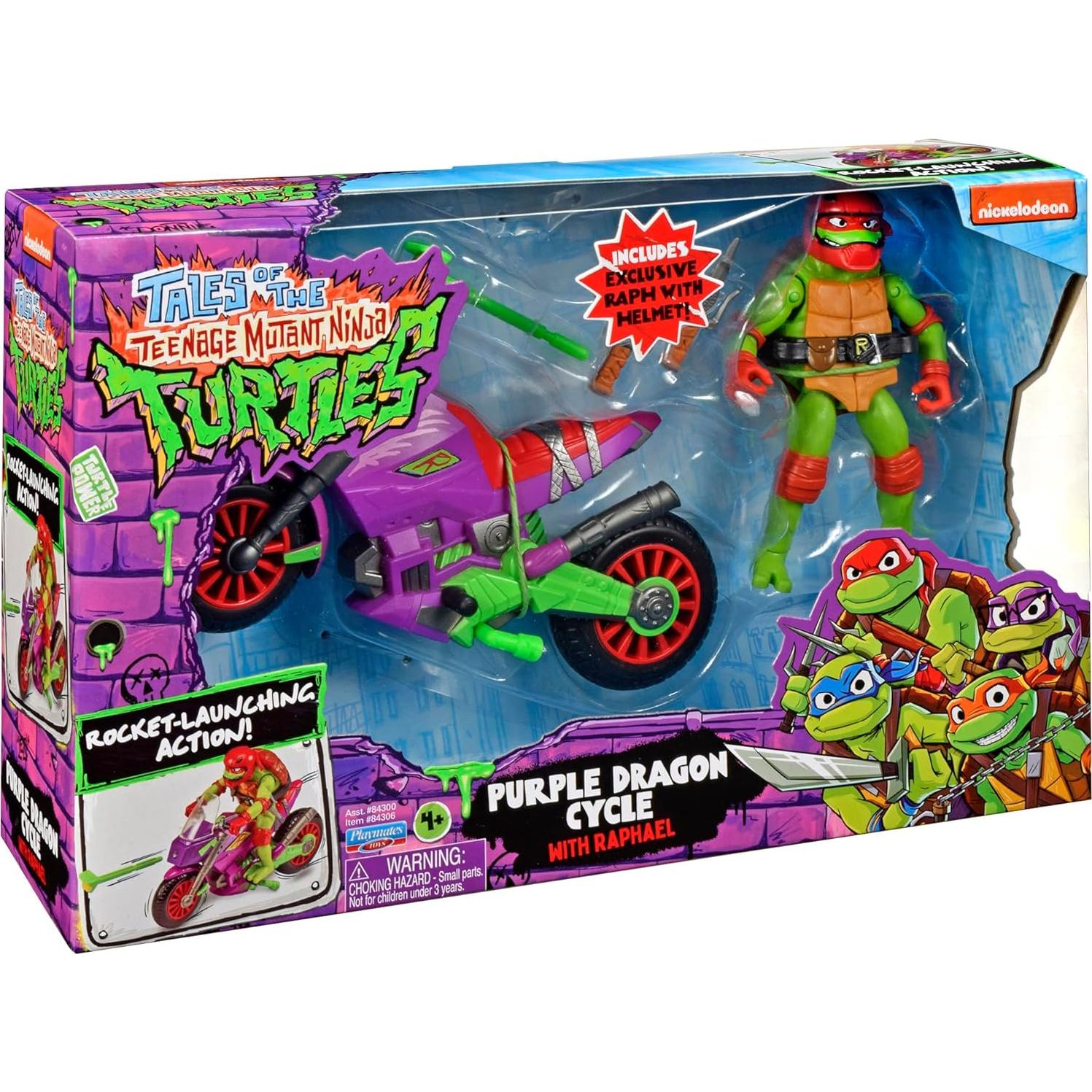 Ciclo de Batalla Dragón Púrpura Playmates con Raphael