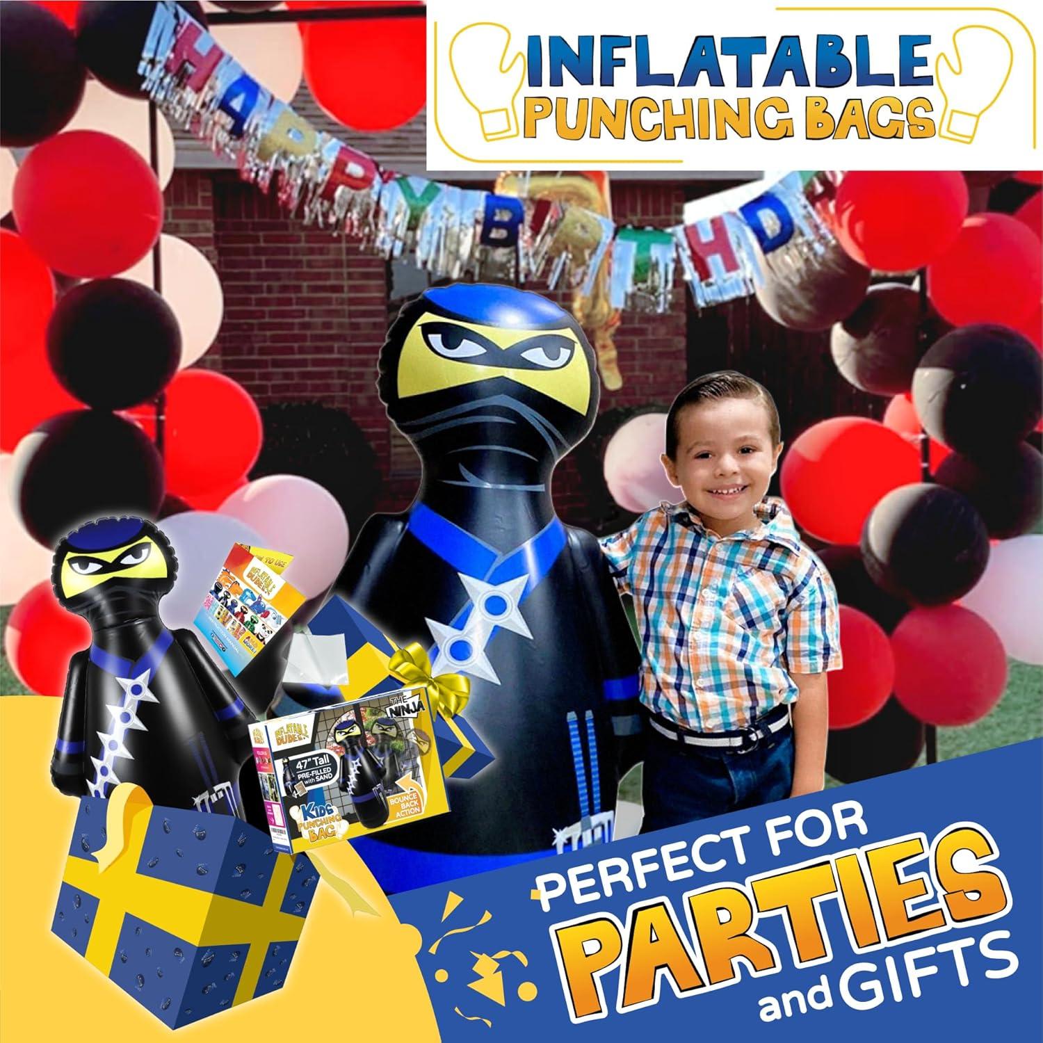 Bolsa de Boxeo Inflable Ninja 119 cm - Inflatable Dudes