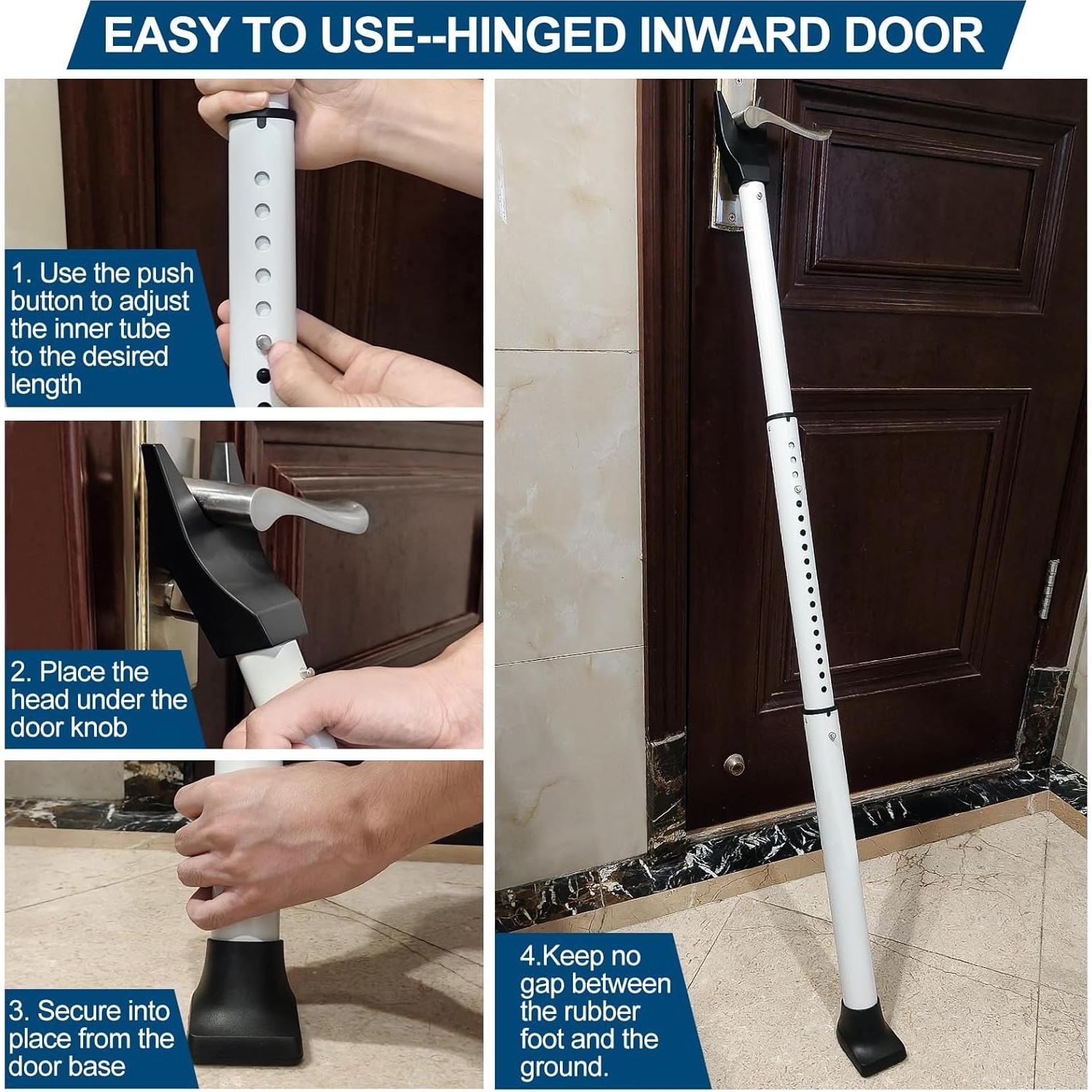 Barra de Seguridad Ajustable Rerishom para Puertas - 1 Paquete