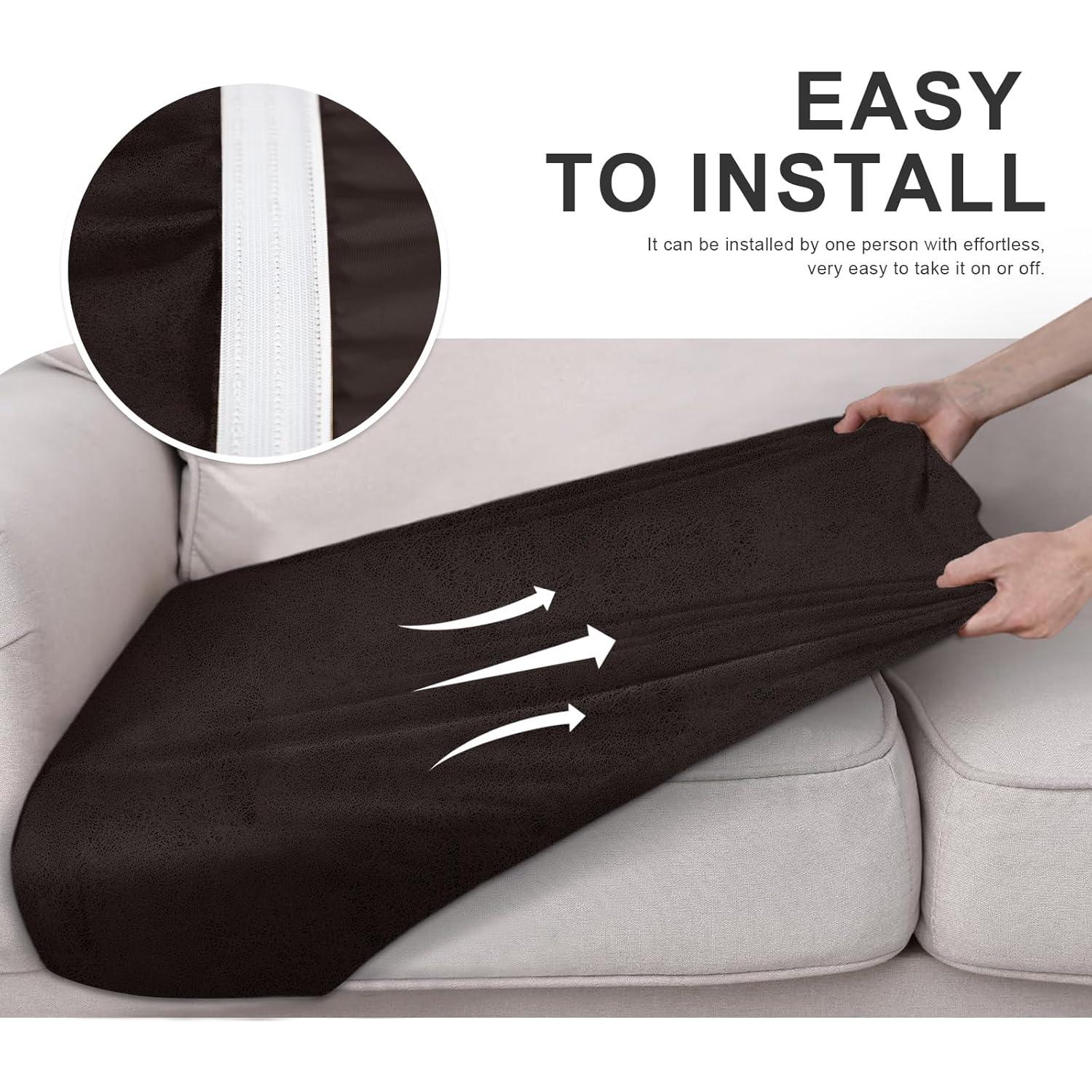 Funda de Cojín Loveseat Molasofa Chocolate Spandex 119-132 cm