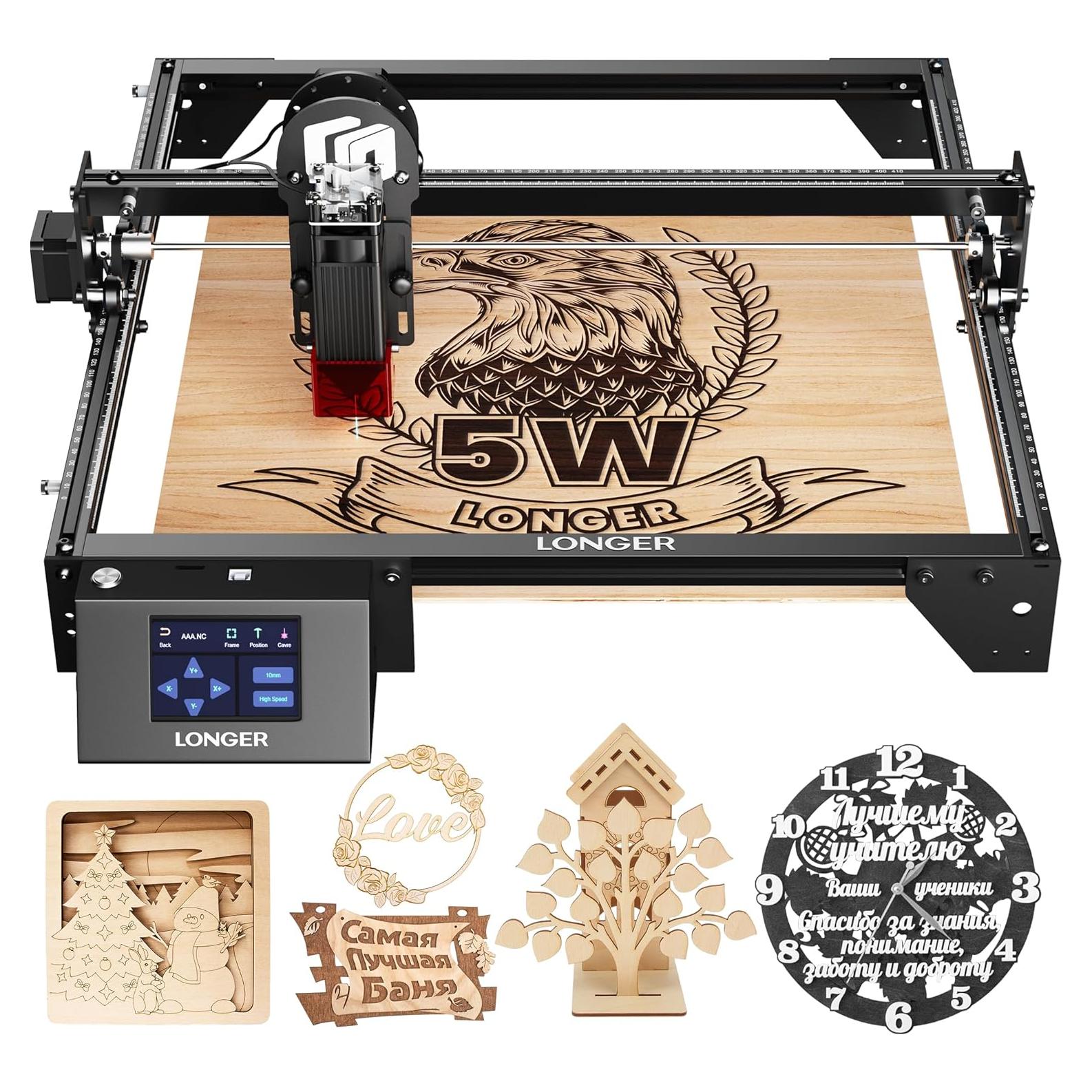 Grabador Láser Longer Ray5 5W 400x400mm Alta Precisión