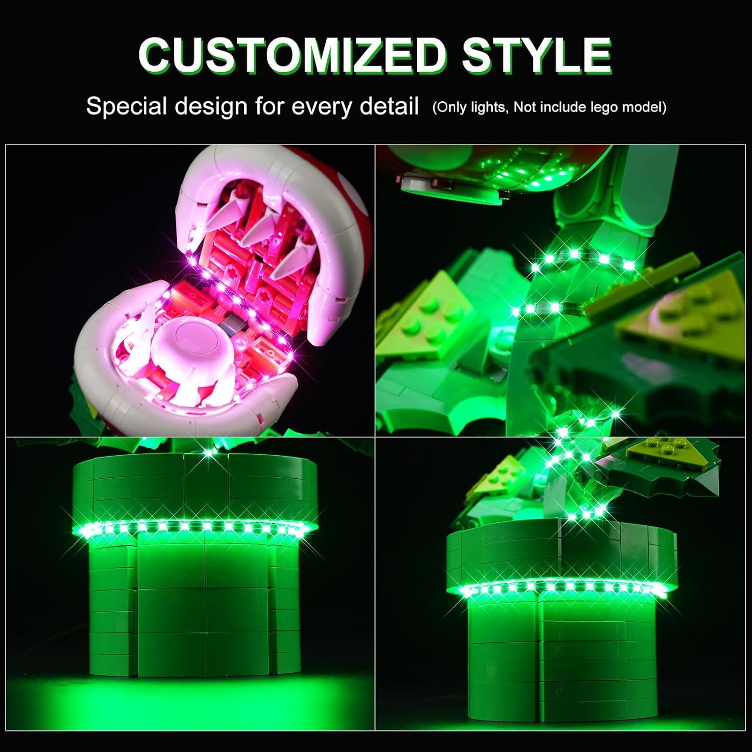 Kit de Iluminación LED DALDED para Lego Planta Piranha 71426