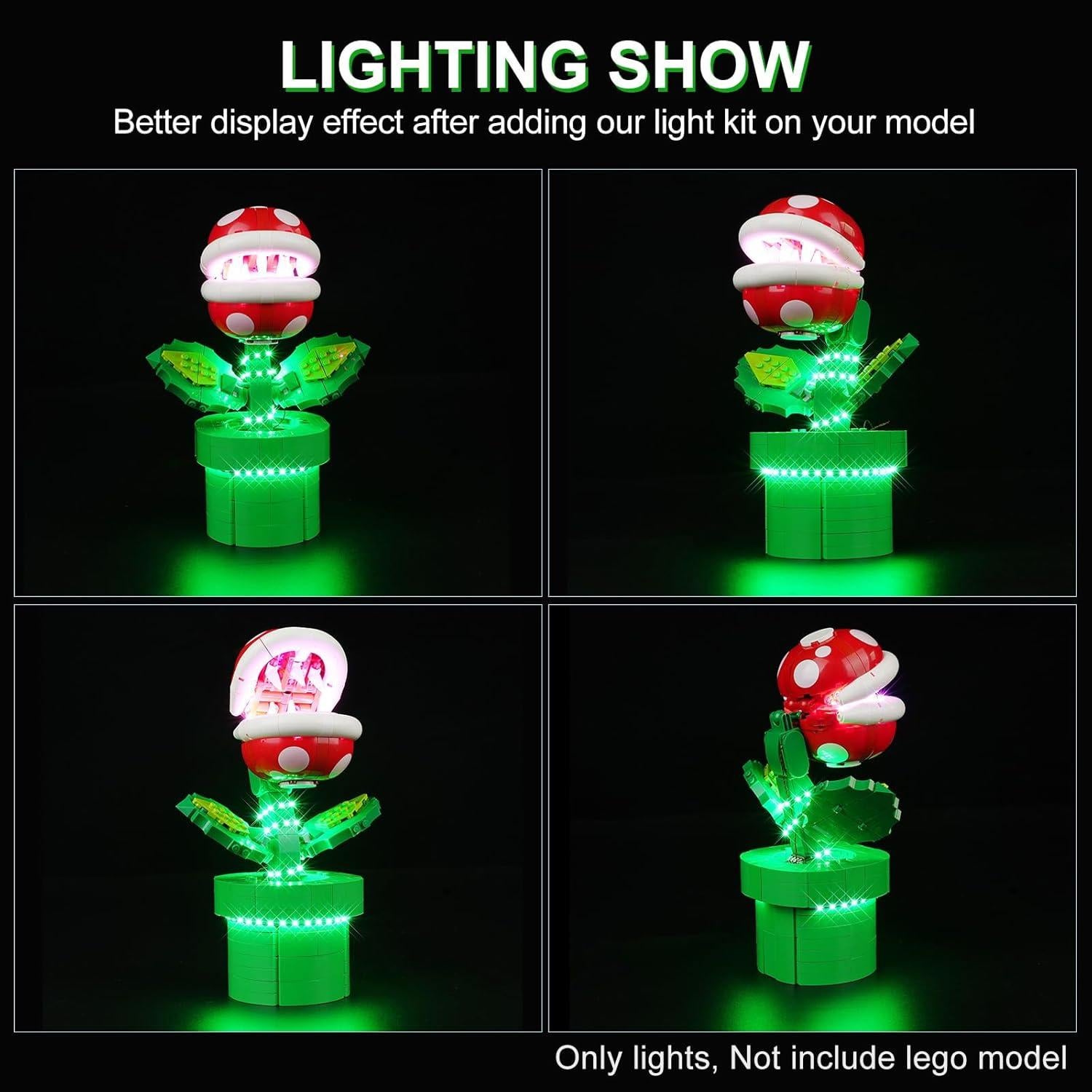 Kit de Iluminación LED DALDED para Lego Planta Piranha 71426