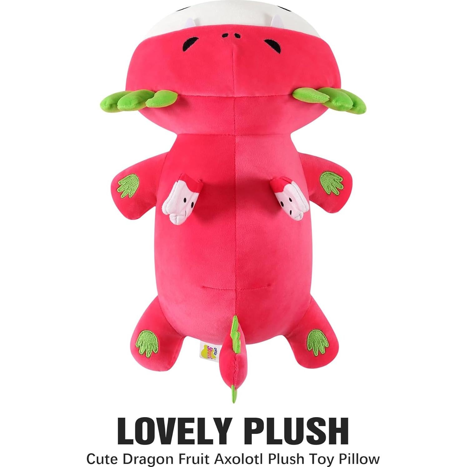 Peluche Axolotl Fruta del Dragón Onsoyours 33 cm Suave