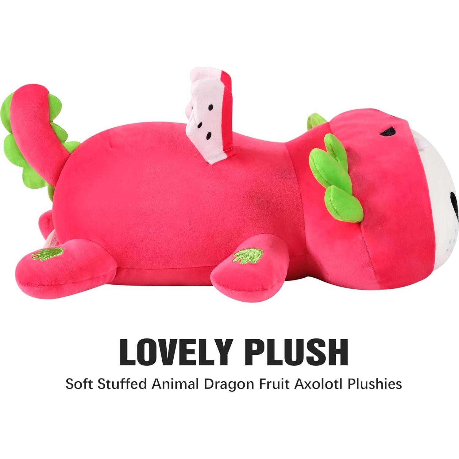 Peluche Axolotl Fruta del Dragón Onsoyours 33 cm Suave