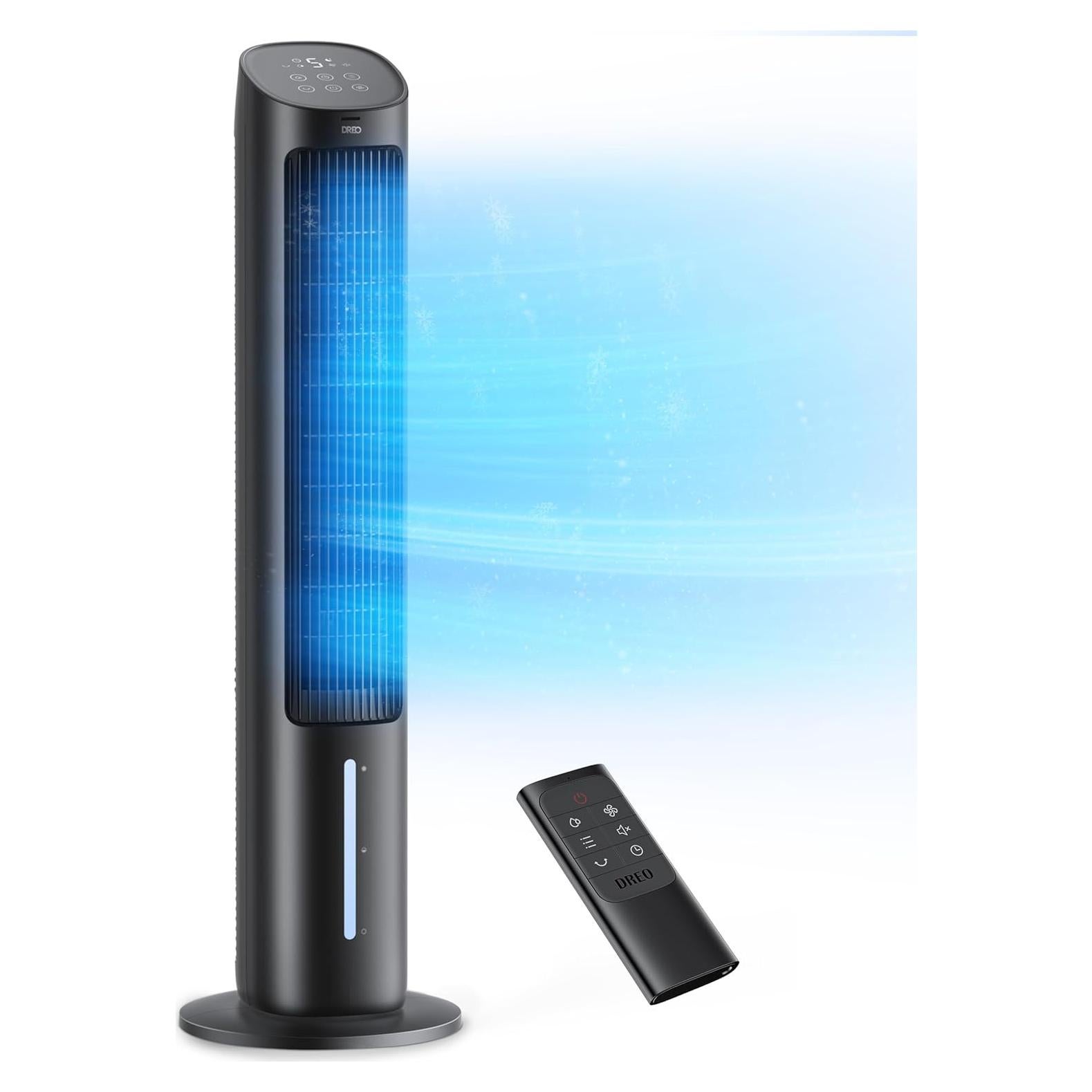 Ventilador Torre Dreo IceWind 55W Oscilante 80° Control Remoto