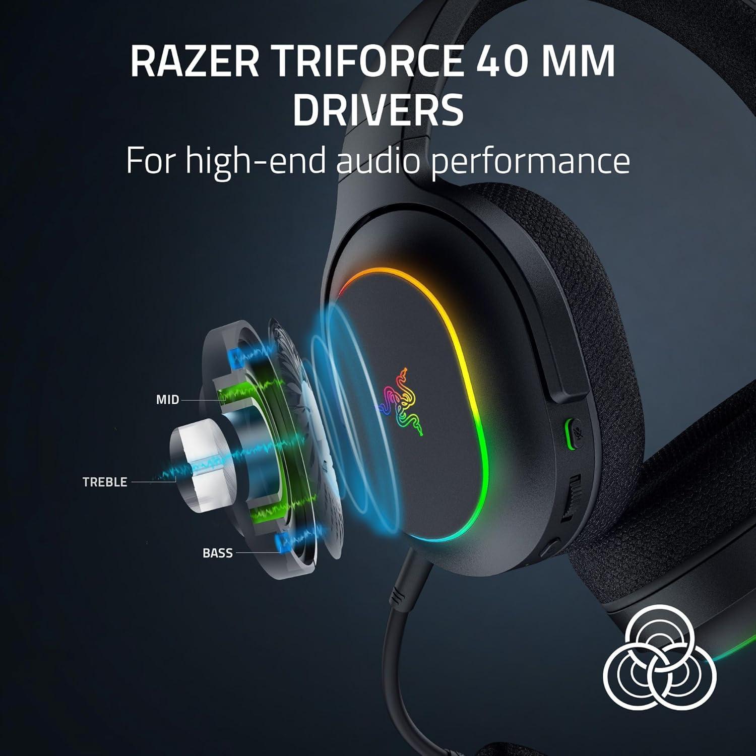 Auriculares Gaming Inalámbricos Razer Barracuda X Chroma - 70h Batería