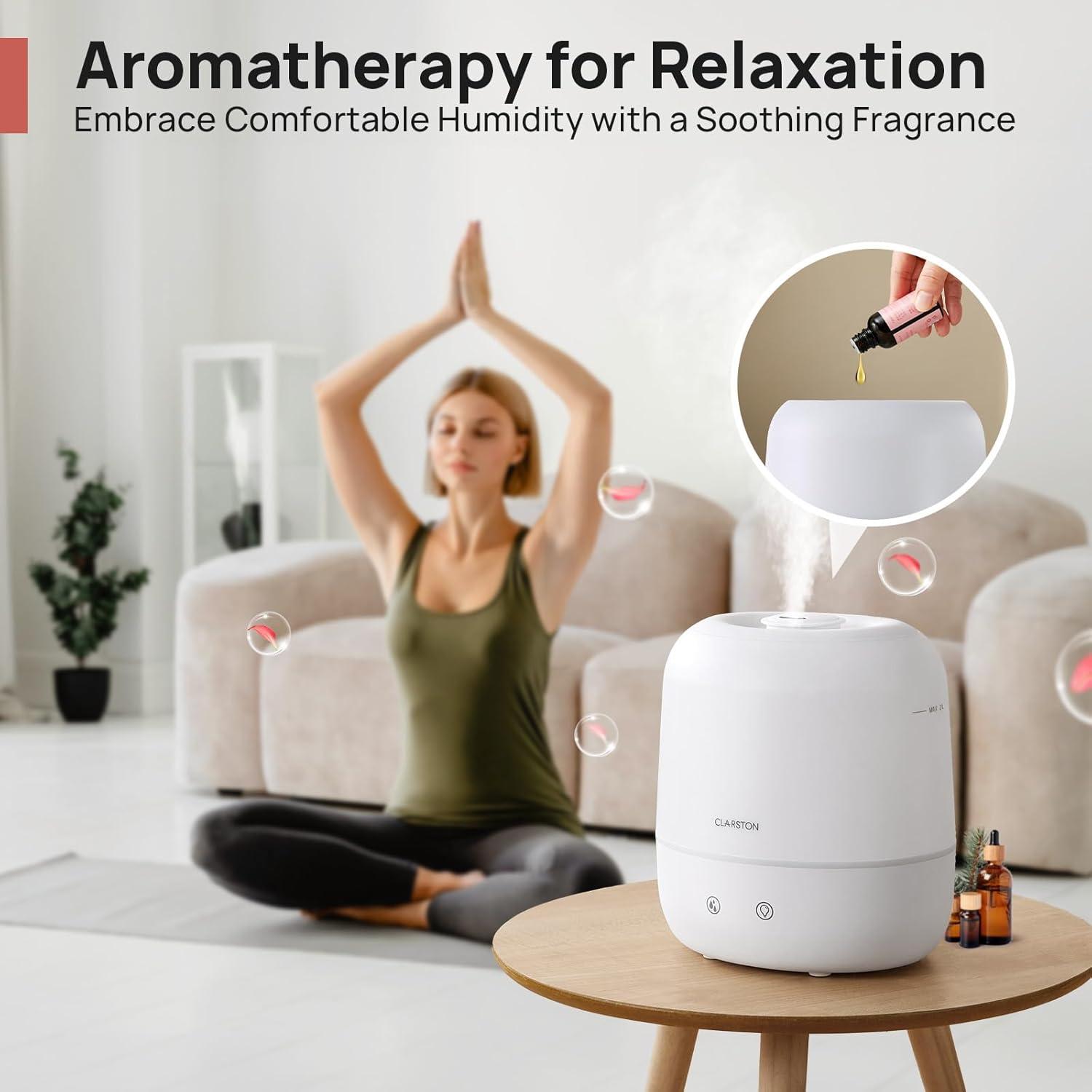 Humidificador de Niebla Fresca CLARSTON 2L Silencioso para Bebés