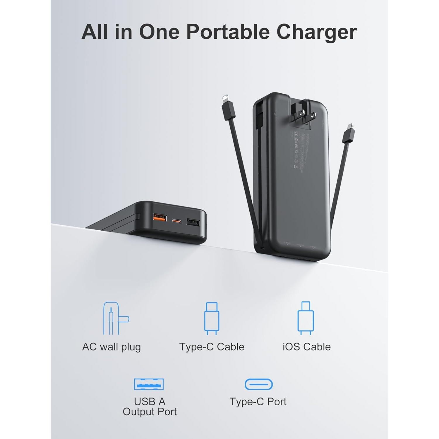 Banco de Energía 20000mAh Dongguan Cargador Rápido USB-C