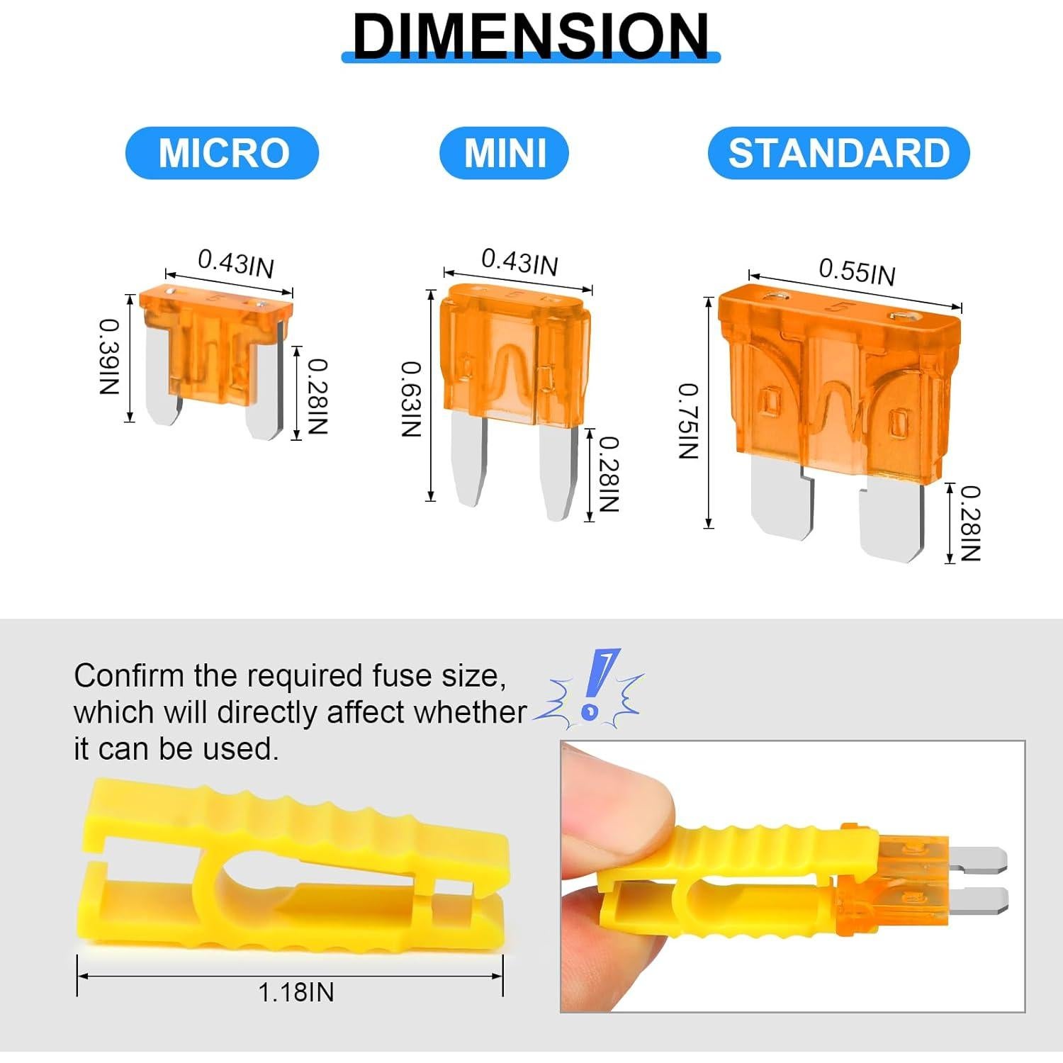 Kit de Fusibles Automotrices Cooclensportey 182 Piezas