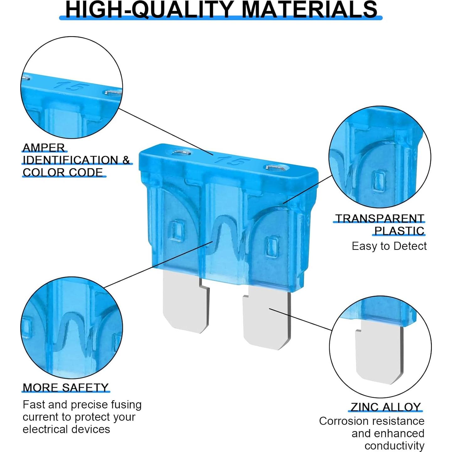Kit de Fusibles Automotrices Cooclensportey 182 Piezas