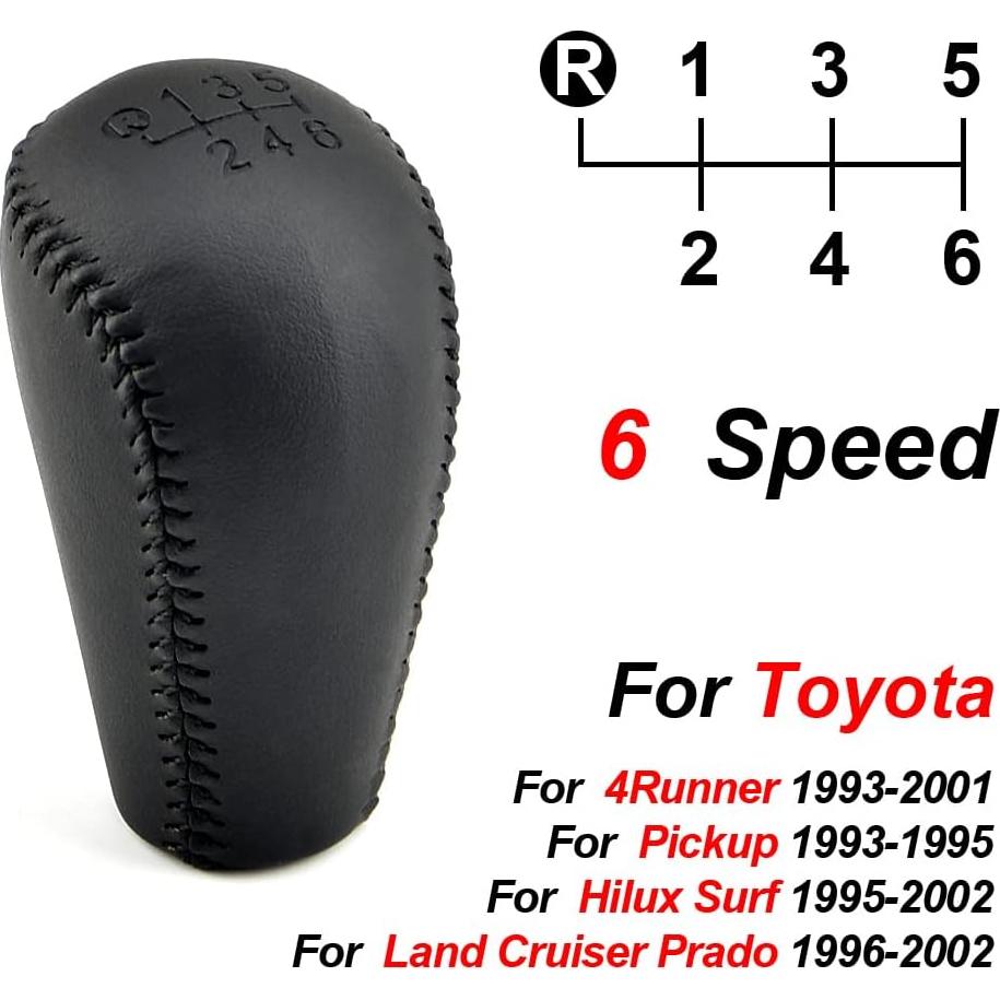 Perilla de Cambio Manual 6 Velocidades QKLsudua Negra