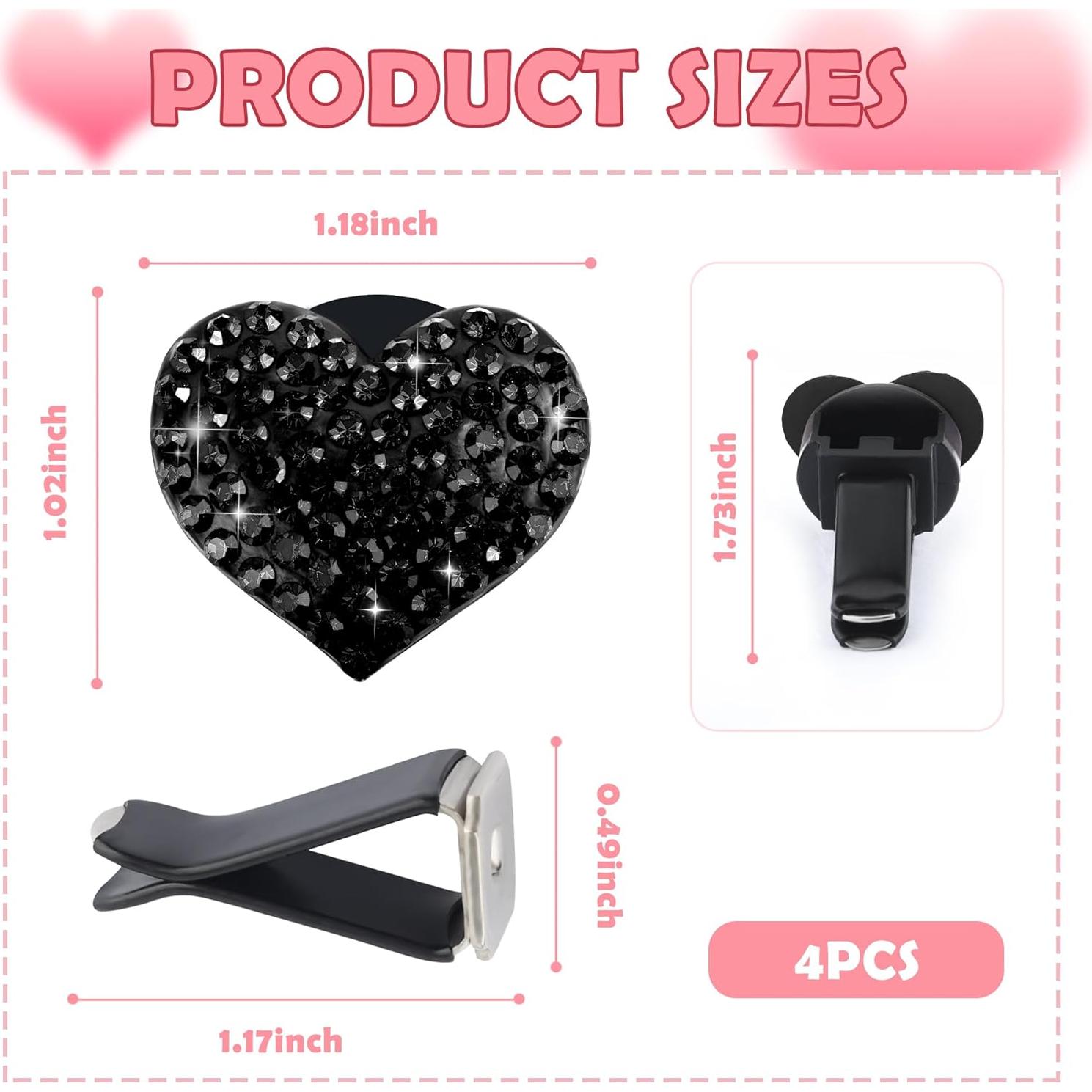 Clips de Ventilación para Auto Carleef - 4 Piezas Brillantes