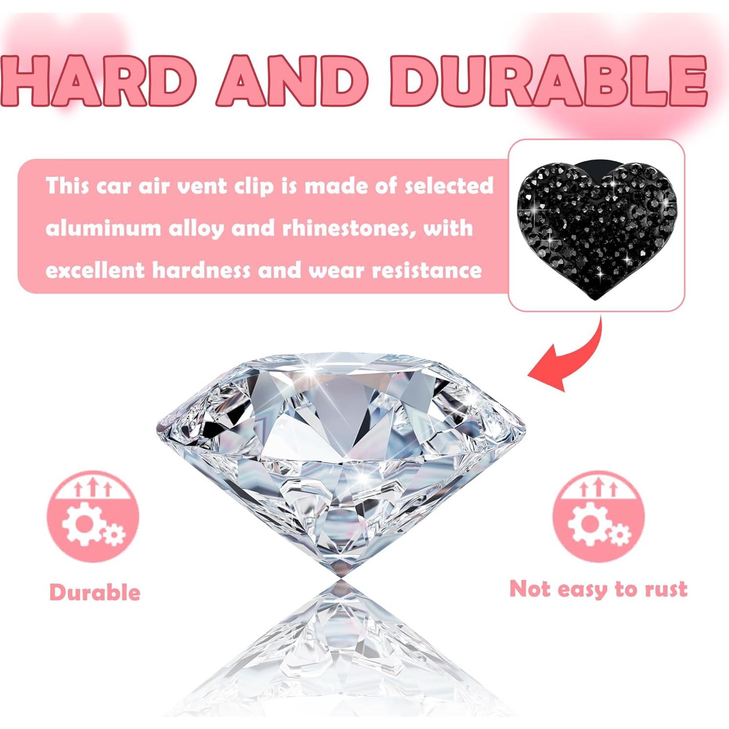 Clips de Ventilación para Auto Carleef - 4 Piezas Brillantes