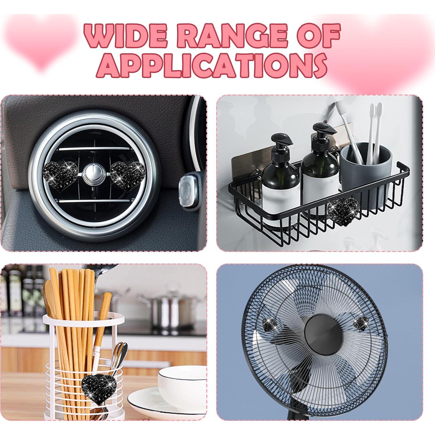 Clips de Ventilación para Auto Carleef - 4 Piezas Brillantes