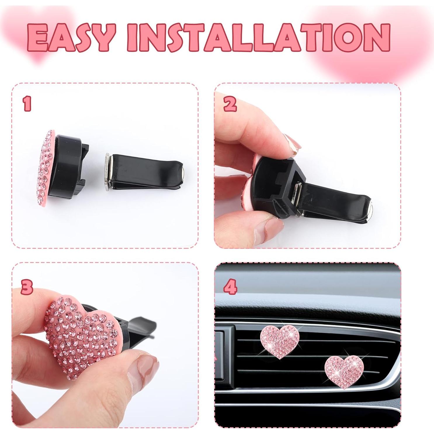 Clips de Ventilación para Auto Carleef - 4 Piezas Brillantes