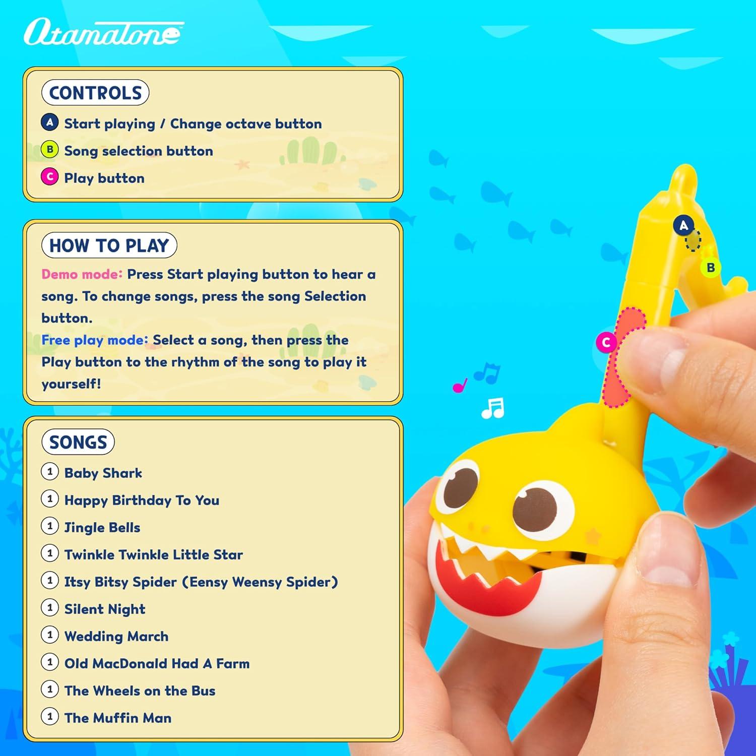 Otamatone Baby Shark Mini Juguete Musical Electrónico