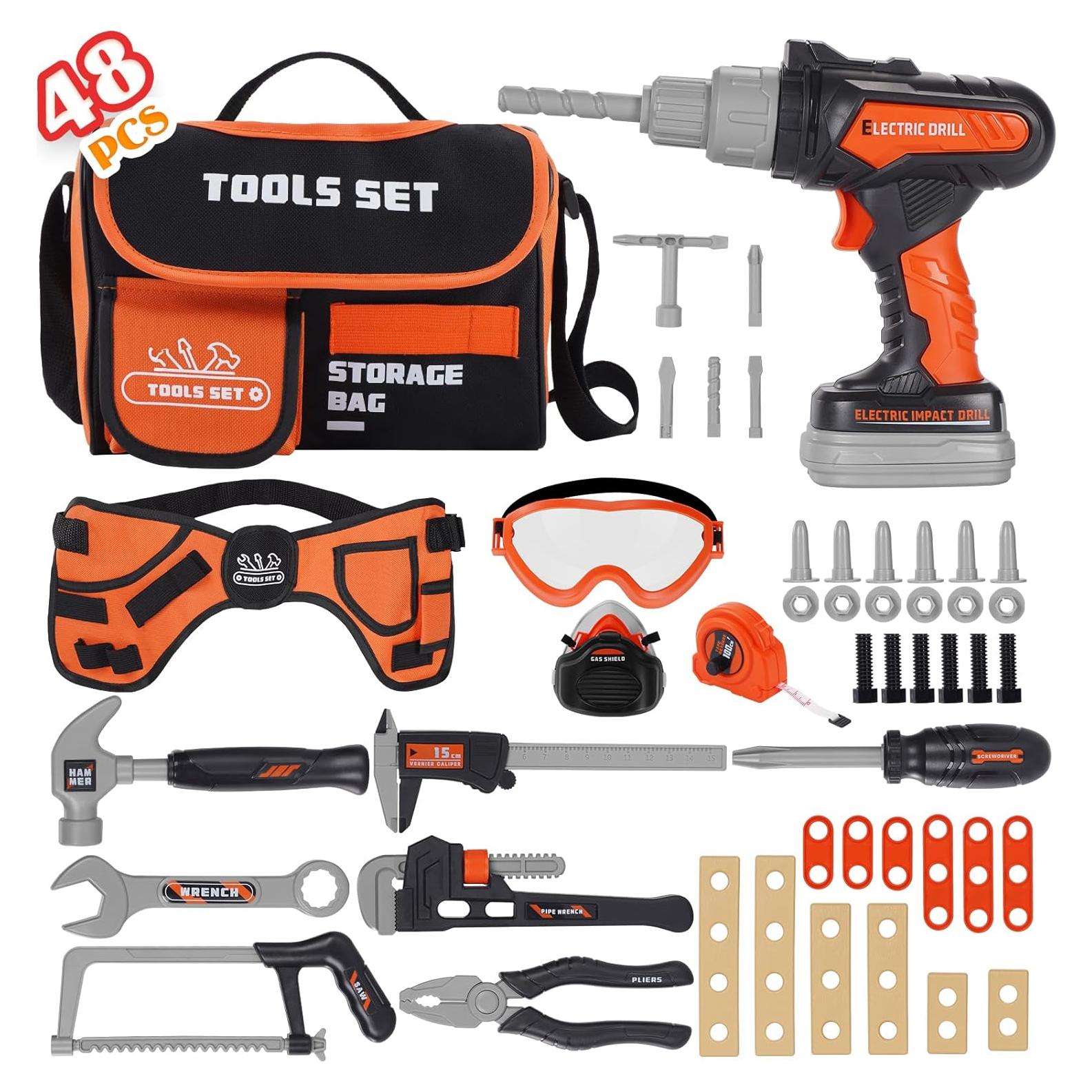 Juego de Herramientas para Niños Maysida 48 Piezas con Taladro