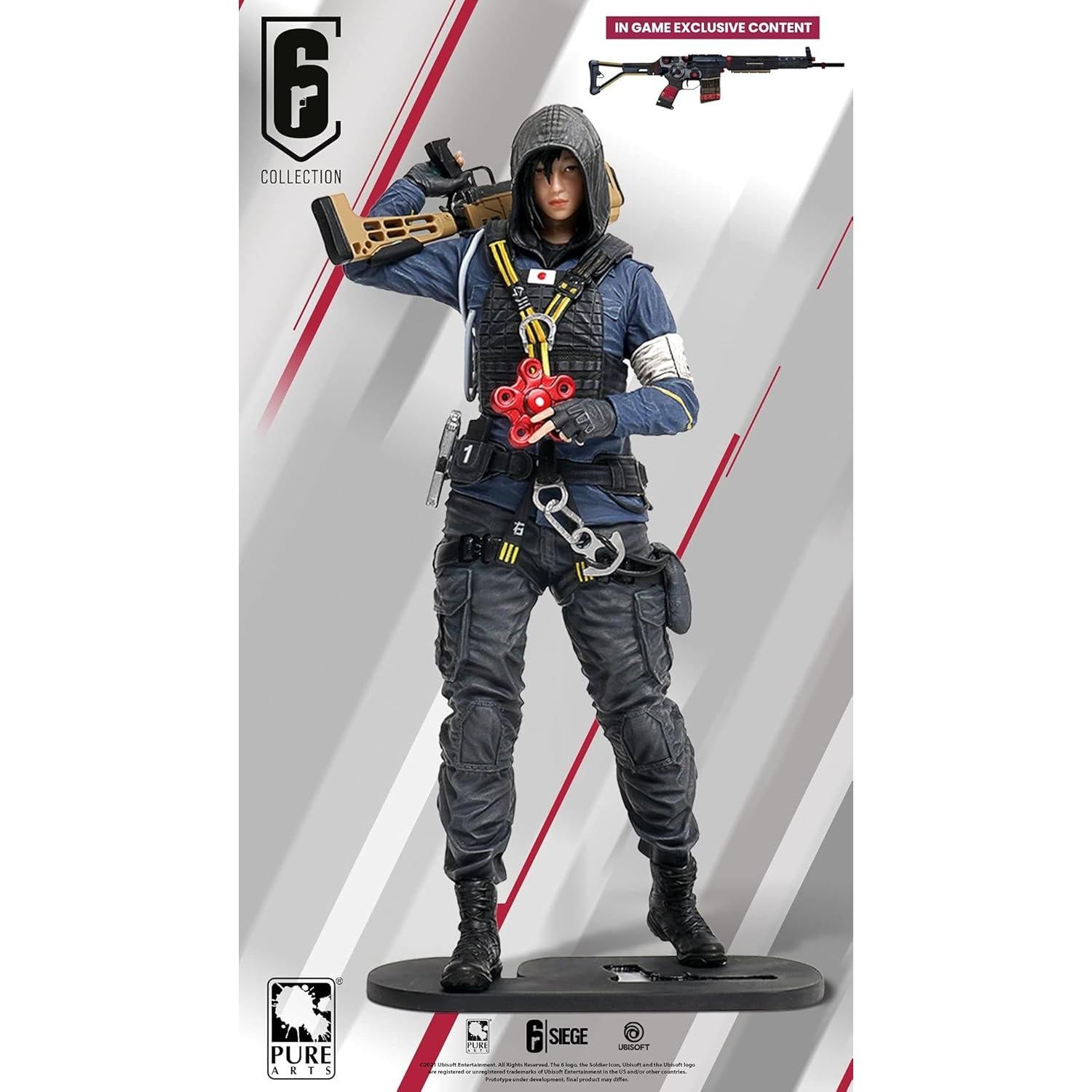 Estatua PVC Pure Arts Rainbow 6 Siege 1/8 Yumiko Hibana 24 cm