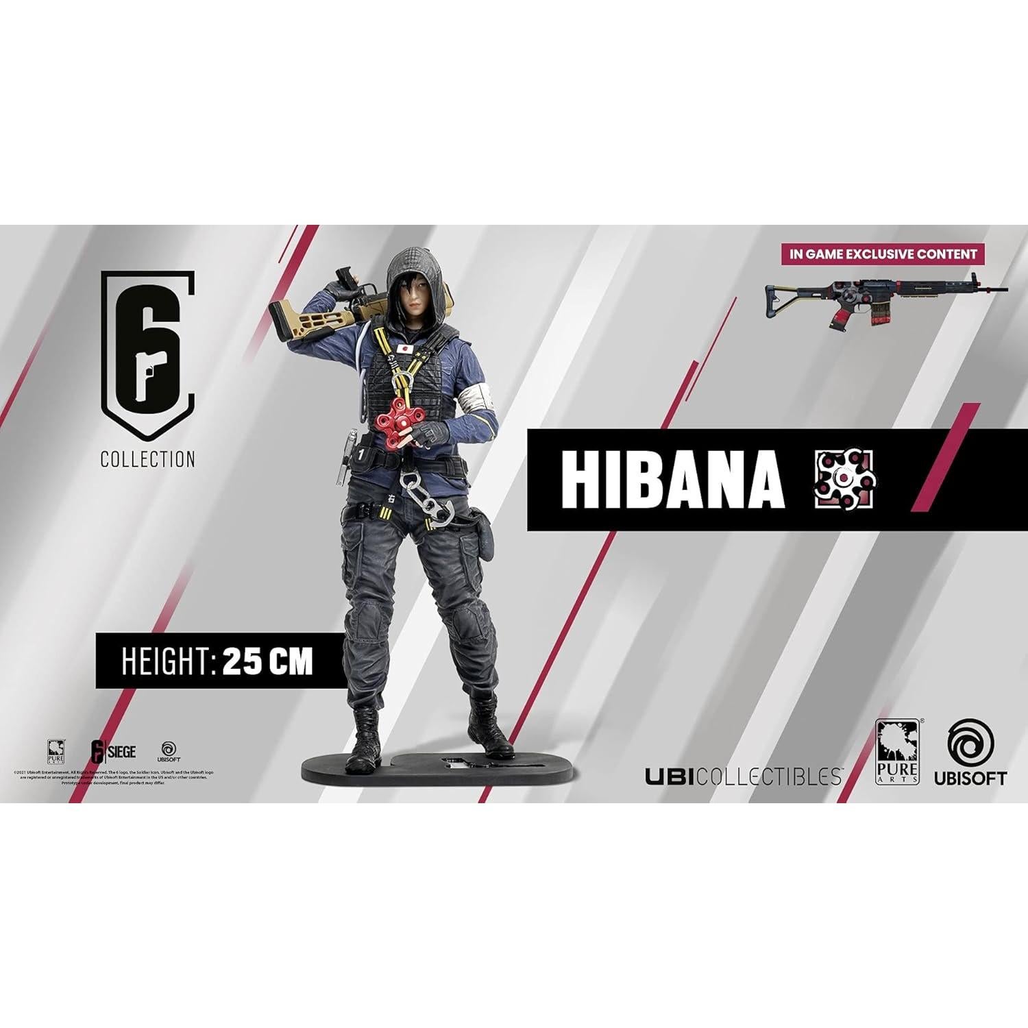 Estatua PVC Pure Arts Rainbow 6 Siege 1/8 Yumiko Hibana 24 cm