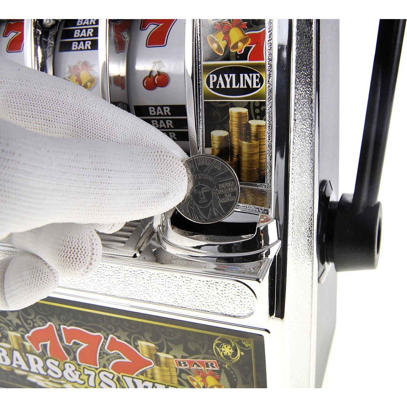 Hucha Máquina Tragamonedas PowerTRC Jumbo con Sonido y Luz