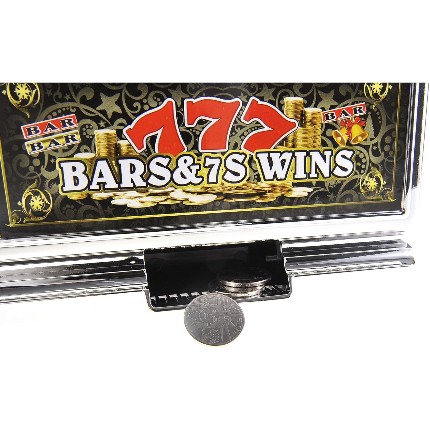 Hucha Máquina Tragamonedas PowerTRC Jumbo con Sonido y Luz