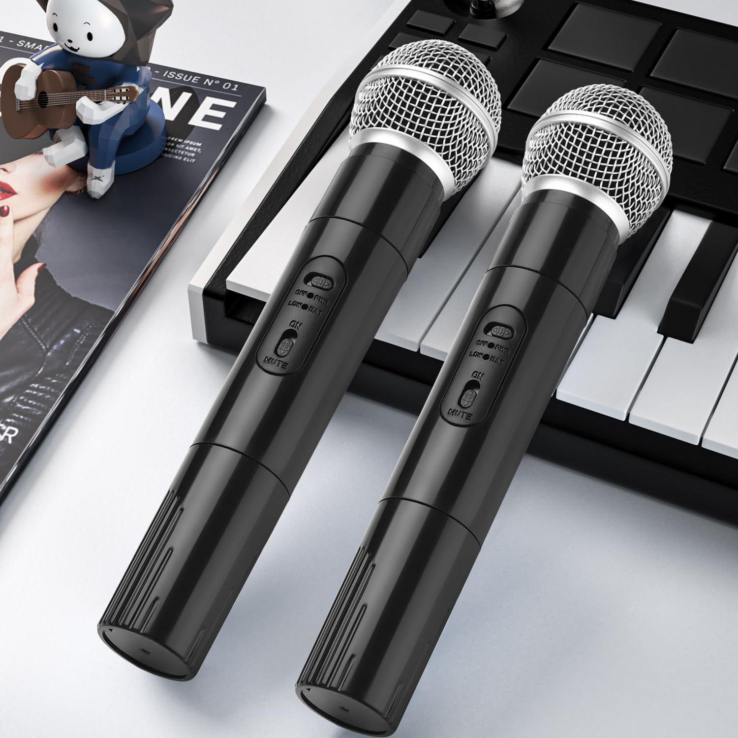 Accesorios de Micrófono Falso Facmogu 2 Piezas Realistas