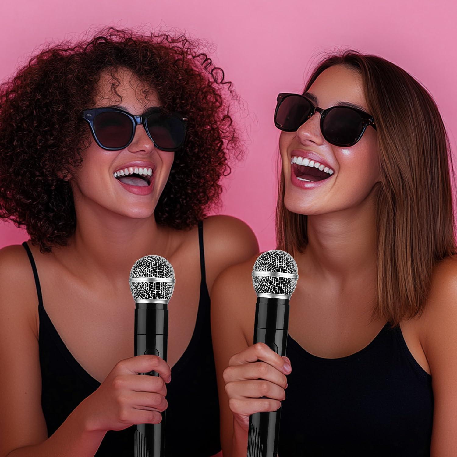 Accesorios de Micrófono Falso Facmogu 2 Piezas Realistas